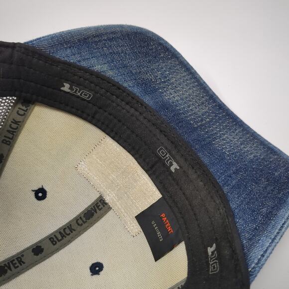 Black Clover Snapback Trucker Cap Blue One Size Adjustable Mesh Back 110 - Picture 8 of 10